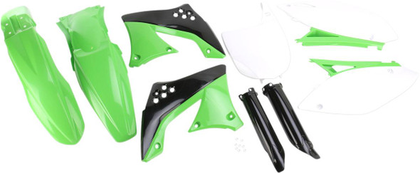 Acerbis - 2198060145 - Full Body Kit - OEM Green/Black/White - Kawasaki - KX '09-'11