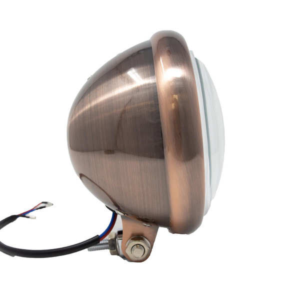  Motorcycle Supply Co. 5.75" Clear Lens Copper Headlight 