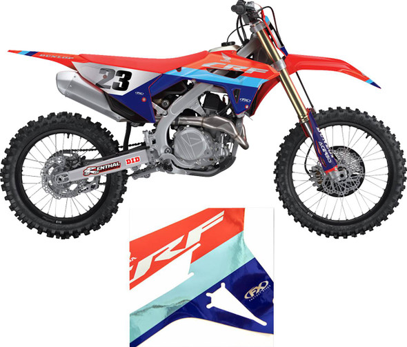 Factory Effex - 27-03302 - Candy Chrome Series Shroud/Airbox Graphics Kit - Honda - CRF 250R/450R