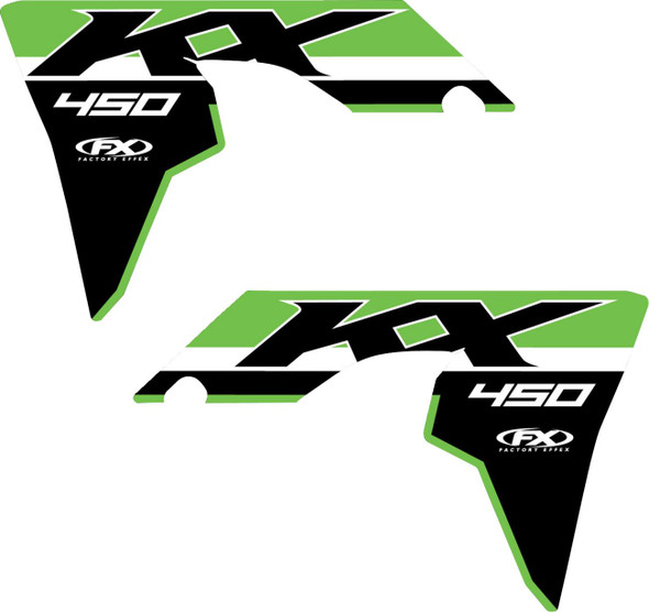 Factory Effex - 27-05134 - Graphic Kit - Tank/Shroud - '24 OEM - Kawasaki - KX 450