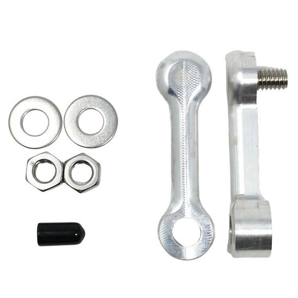  DK Custom Products - 2" Billet Tank Lift Kit W/ Machine Finish fits '04 & Up Sportster Models 