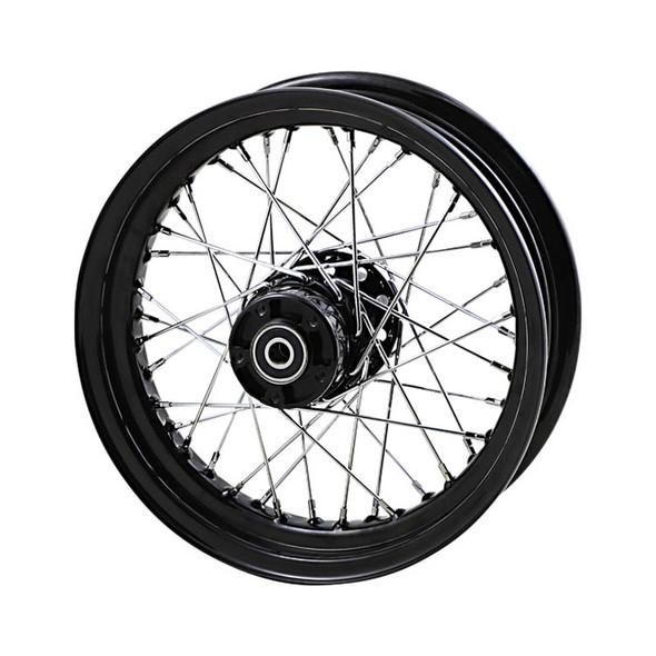 Drag Specialties Gloss Black Laced Rear Wheel Repl. OEM #40975-00