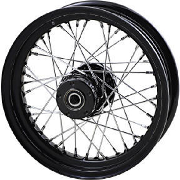 Drag Specialties - Gloss Black Laced Rear Wheel fits '02-'07 Touring Models Repl. OEM #41052-02 - 16" x 3"