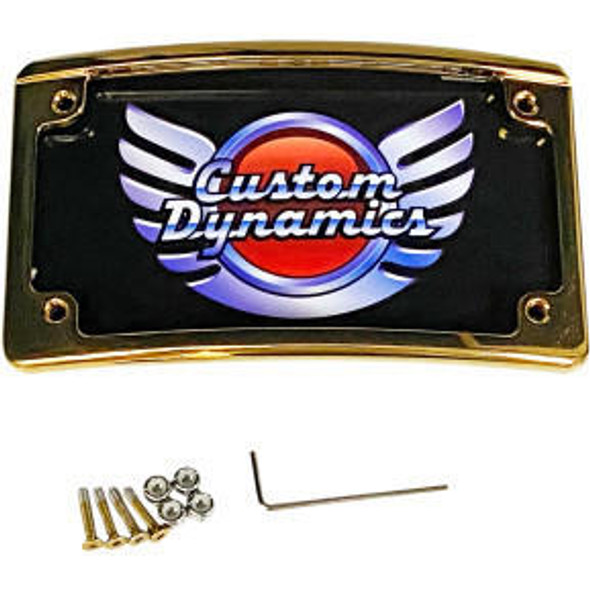  Custom Dynamics - Gold LED License Plate Frame  