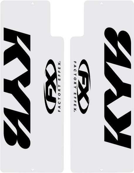 Factory Effex - 10-38002 - Fork Shield Decal - Upper - Kayaba - Black
