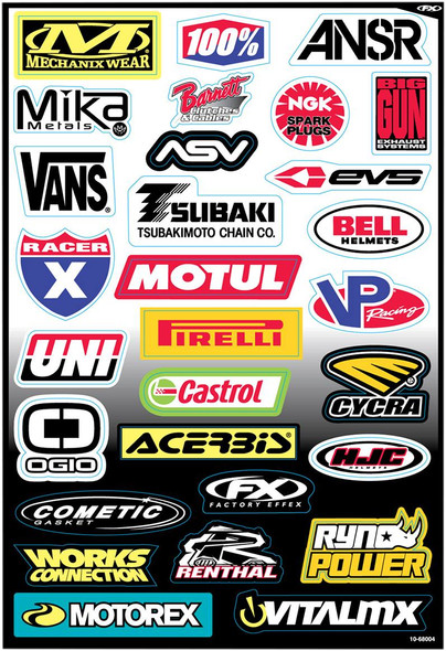 Factory Effex - 10-68004 - Decal Kit - Sponsor C