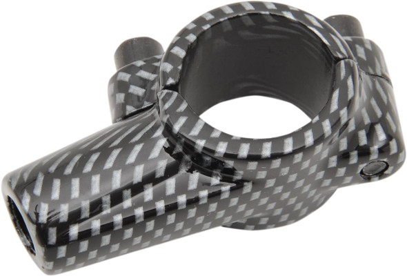 Emgo - 20-28122 - Mirror Mount - 7/8" - Carbon Fiber - Left