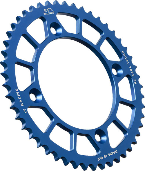 Jt Sprockets - JTA895.49BLU - Rear Sprocket - Aluminum - 49 Tooth - Blue - Gas Gas/Husqvarna/KTM