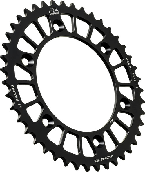 Jt Sprockets - JTA210.43BLK - Rear Sprocket - Aluminum - 43 Tooth - Black - XR400R