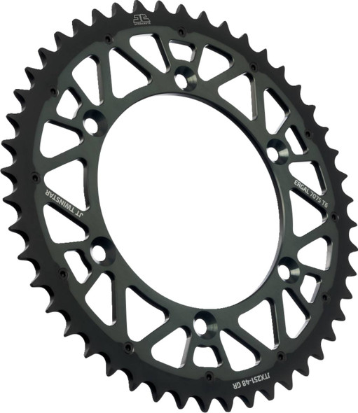 Jt Sprockets - JTX897.48GR - Steel Rear Sprocket - Graphite - 48 Tooth