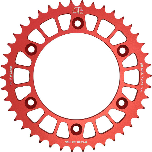 Jt Sprockets - JTA210.42RED - Rear Sprocket - Honda - Red - 42 Tooth