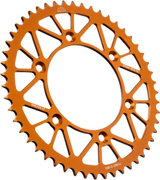 Jt Sprockets - JTA897.51ORG - Rear Sprocket - Orange - 51-Tooth