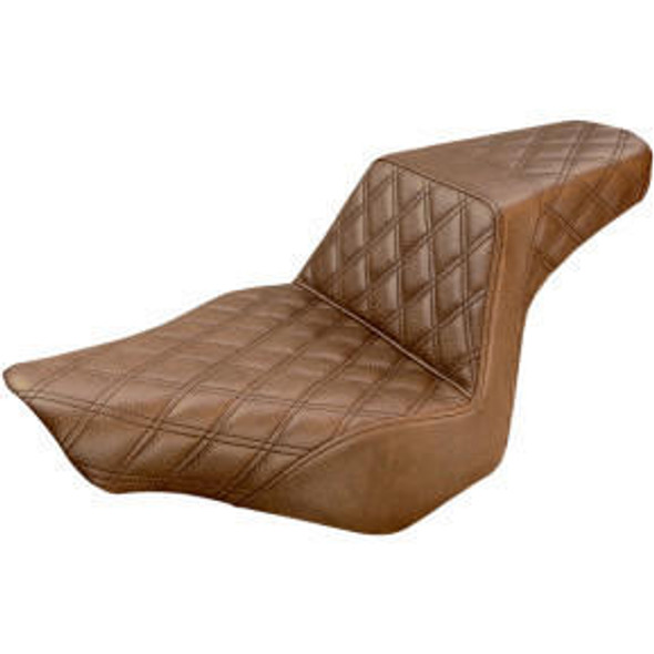 Saddlemen - Step Up Full Lattice Stitch Seat - fits '13-'17 FXSB Models