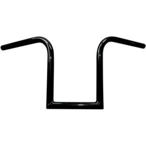  LA Choppers - Gloss Black 1" Old School 10" Bourbon Ape Hanger Handlebar 