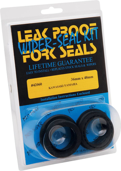 Leakproof Seals - 42060 - Pro-Moly Seal/Wiper Kit - 36 mm ID x 48 mm OD x 11 mm T