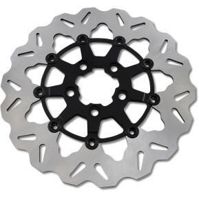 Galfer - 11.8" Rear Full-Floating Brake Rotor W/ Black Carrier fits '08 & Up FLHT/FLHR/FLTR/FLHX Models