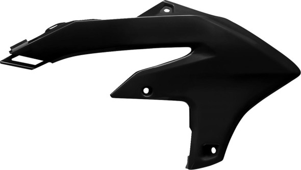 Polisport - 8498400003 - Radiator Scoops - Black - Yamaha