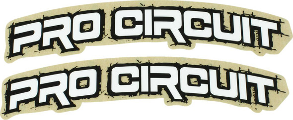 Pro Circuit - DC0010-RETRO - Font Fender Decal - Retro - White