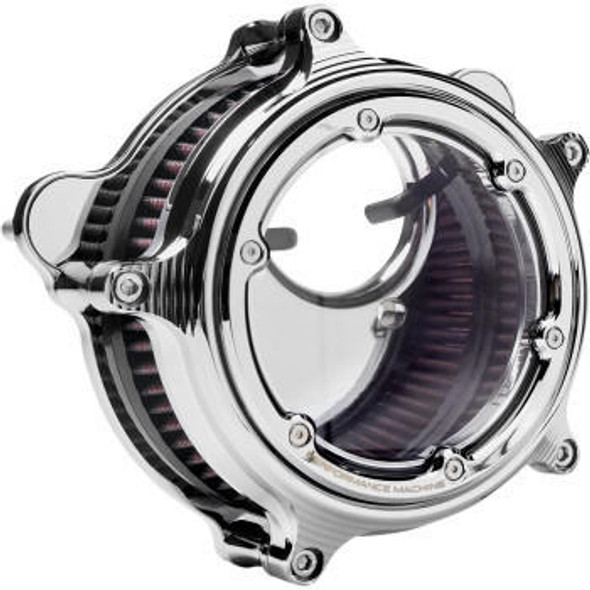  Performance Machine - Chrome Vision Series Air Cleaner fits '17-'23 Touring, '18 & Up M8 Softail Models 