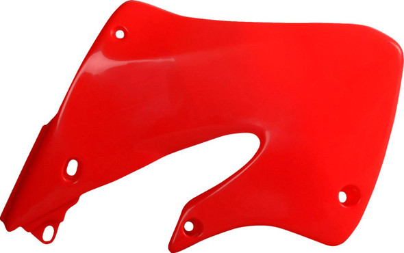 Polisport - 8417000003 - Radiator Cover - OEM Fluorescent Red - CR 125R/250R