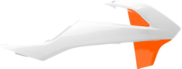 Polisport - 8417900004 - Radiator Cover - White/Orange - SX 65