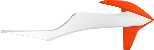 Polisport - 8422100009 - Radiator Cover - Orange/White - KTM