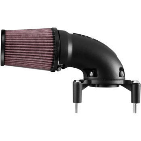  K&N - Satin Black Aircharger® Intake System W/ Cast Aluminum Intake Tubes fits '01-'17 Twin Cam EFI Models - Cable Throttle² 