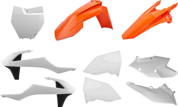 Polisport - 90706 - Body Kit - '17 OEM Orange/White - SX/SX-F/XC