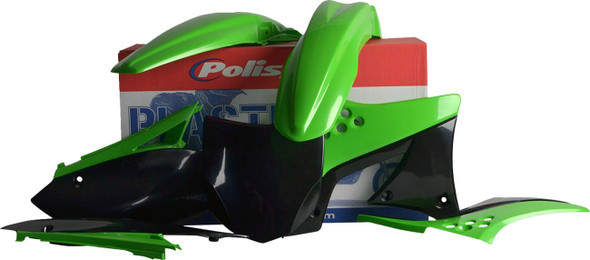 Polisport - 90206 - Body Kit - Complete - '09 OEM Green/Black - KX 250F
