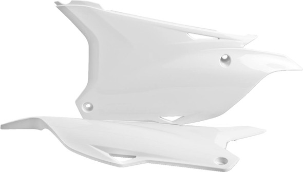 Polisport - 8607100002 - Side Panels - OEM White - KX 85/100