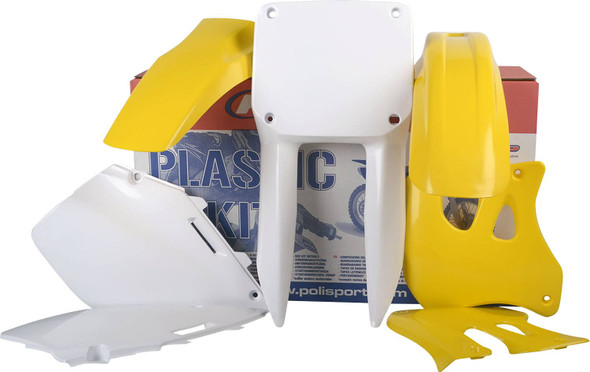 Polisport - 90093 - Body Kit - OEM Yellow/White - RM 125/250