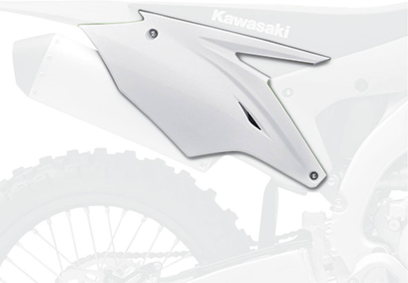 Polisport - 8608200002 - Side Panels - OEM White - KXF 250/450