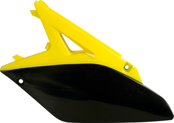 Polisport - 8605200001 - Side Panels - '10-'12 OEM Yellow/Black - RMZ 250