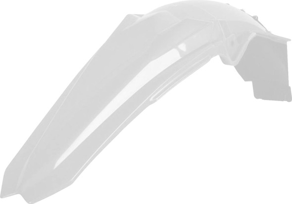 Polisport - 8578900001 - Fender - Rear - OEM White - Yamaha - YZ '10-'13
