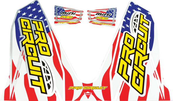 Pro Circuit - D22MINI-SS - T-6 Mini/Dual Decal - Stars and Stripes