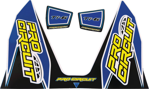Pro Circuit - DC22TI6-DB - Ti-6 Decal - Dark Blue