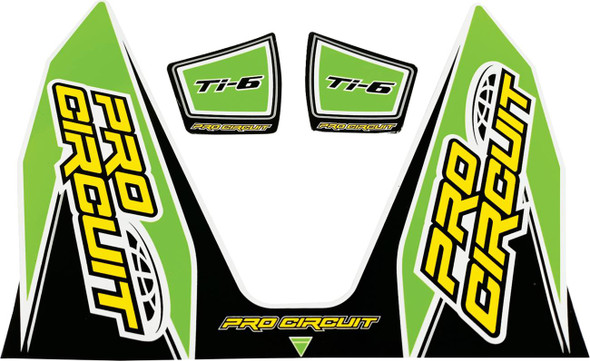 Pro Circuit - DC22TI6-GRN - Ti-6 Decal - Green