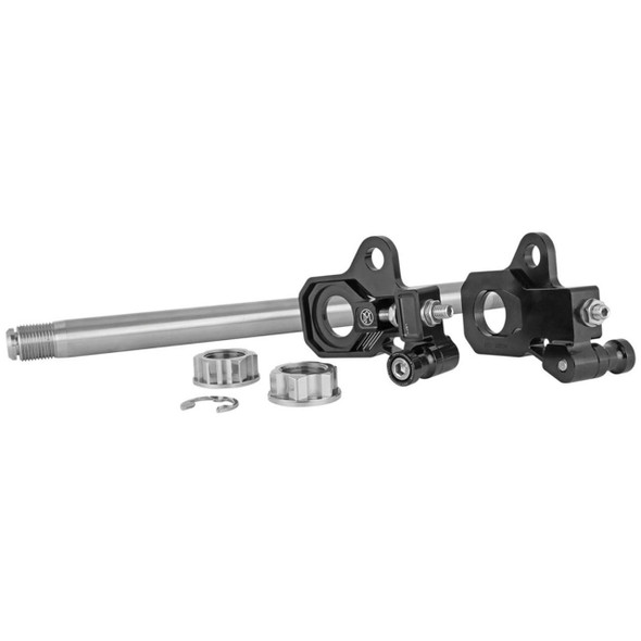  Performance Machine - Black Rear Axle Adjuster Kit fits '09 & Up Touring Models 