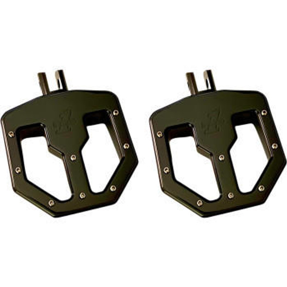 Pro-One - Black BMX Mini Pegs fits '18-Up M8 Softail Models - Rider Position