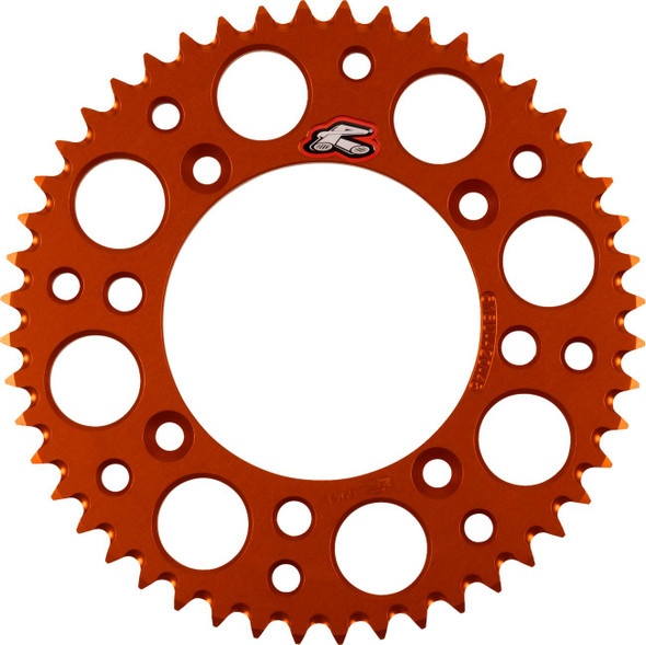 Renthal - 518U-420-48GPOR - Rear Sprocket - Aluminum - 48 Tooth - Orange - KTM