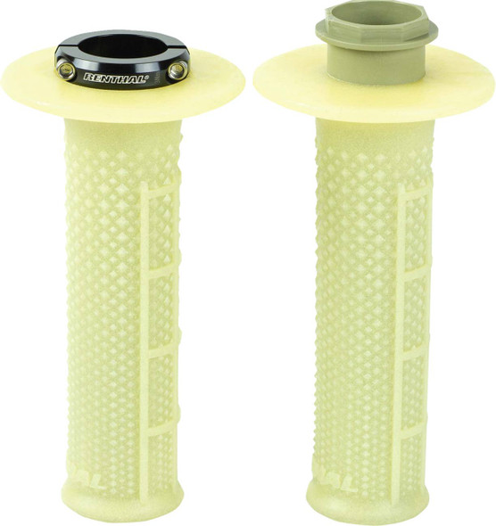 Renthal - G240 - MX R-Works Lock-On Grips - Aramid - Taper Half Waffle