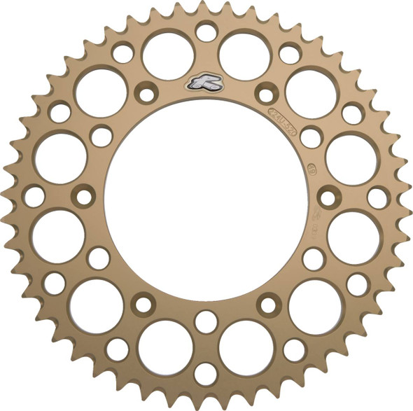 Renthal - 224U-520-49GPHA - Rear Sprocket - Aluminum - 49 Tooth - Hard Anodized