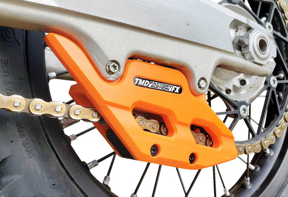 T.M. Designworks - RCG-KT5-OR - Factory Edition Chain Guide With Replacement Wear Pad - Orange - Gas Gas/Husqvarna/KTM