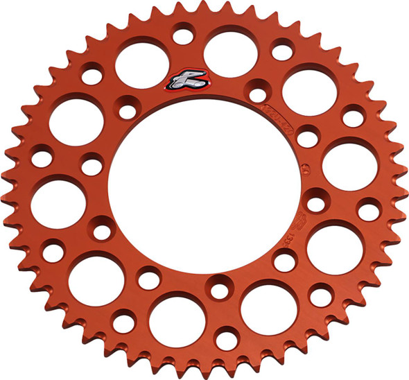 Renthal - 192U-420-50GPOR - Rear Sprocket - Aluminum - 50 Tooth - Orange - Gas Gas/Husqvarna/KTM