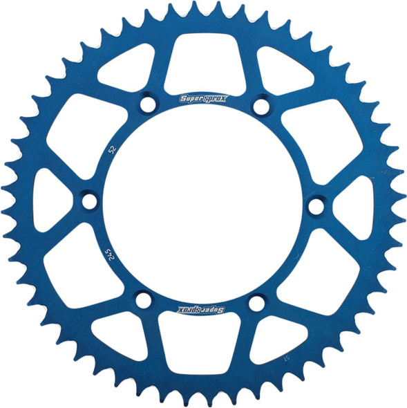 Supersprox - RAL-245-52-BLU - Rear Sprocket - Alloy - Blue - 52-Tooth