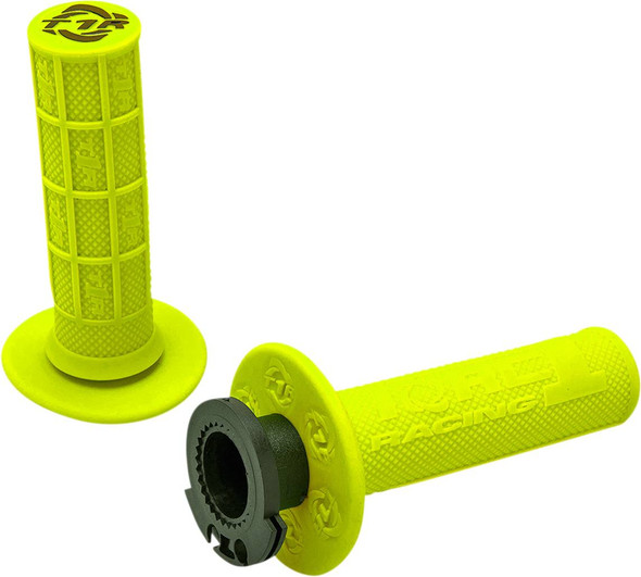 Torc1 - 3750-0602 - Defy Lock-On Grips - 4-Stroke - Fluorescent Yellow