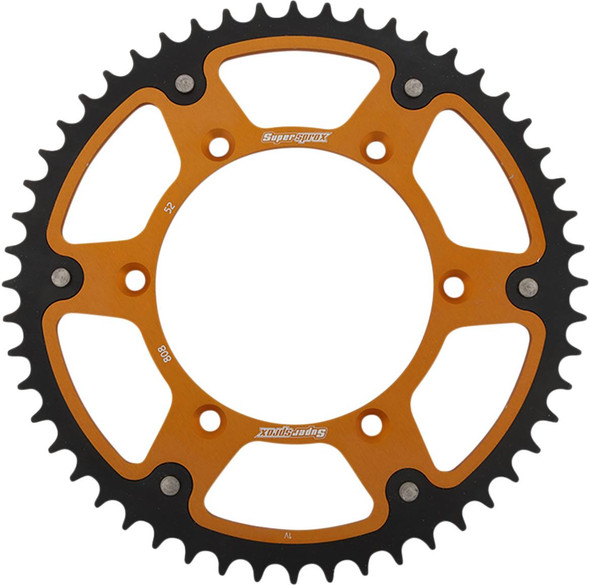 Supersprox - RST-808-52-GLD - Stealth Rear Sprocket - 52 Tooth - Gold - Kawasaki/Suzuki