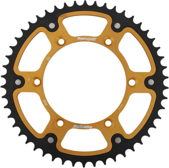 Supersprox - RST-808-50-GLD - Stealth Rear Sprocket - 50 Tooth - Gold - Kawasaki/Suzuki