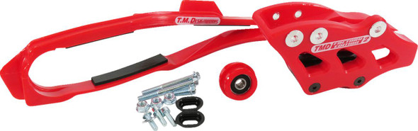 T.M. Designworks - DCK-OR17-RD - Chain Guide/Slider - Red - Honda
