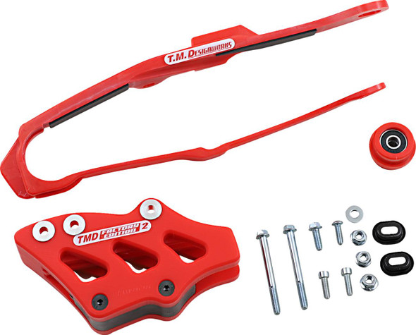 T.M. Designworks - DCK-OR15-RD - Chain Guide/Slider - Honda - Red